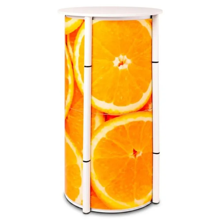 Comptoir Flex aluminium avec étagères translucides personnalisable