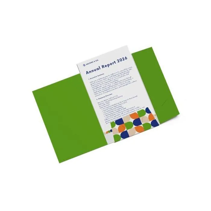 Cartellina con aletta personalizzata
