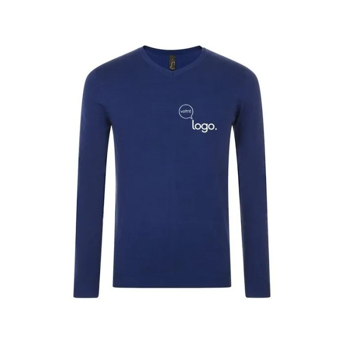Pull col V homme personnalisé GLORY