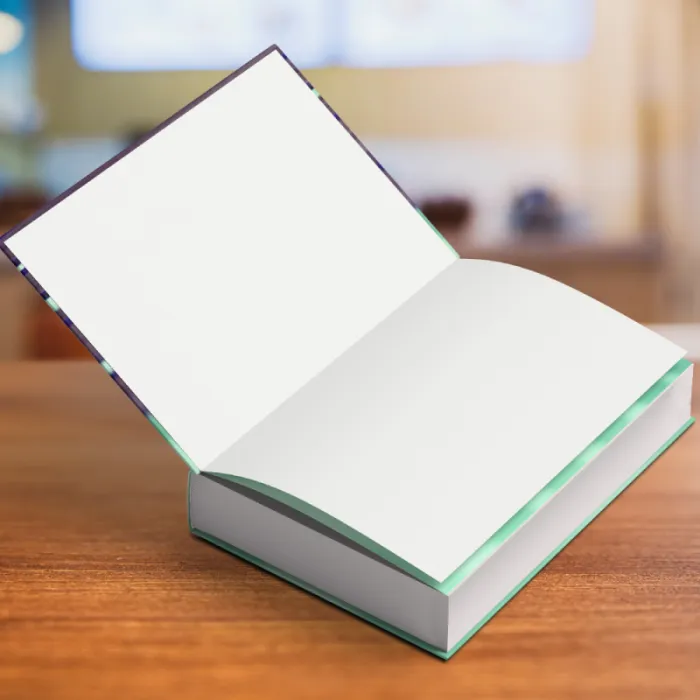 Boek met harde kaft om te laten drukken