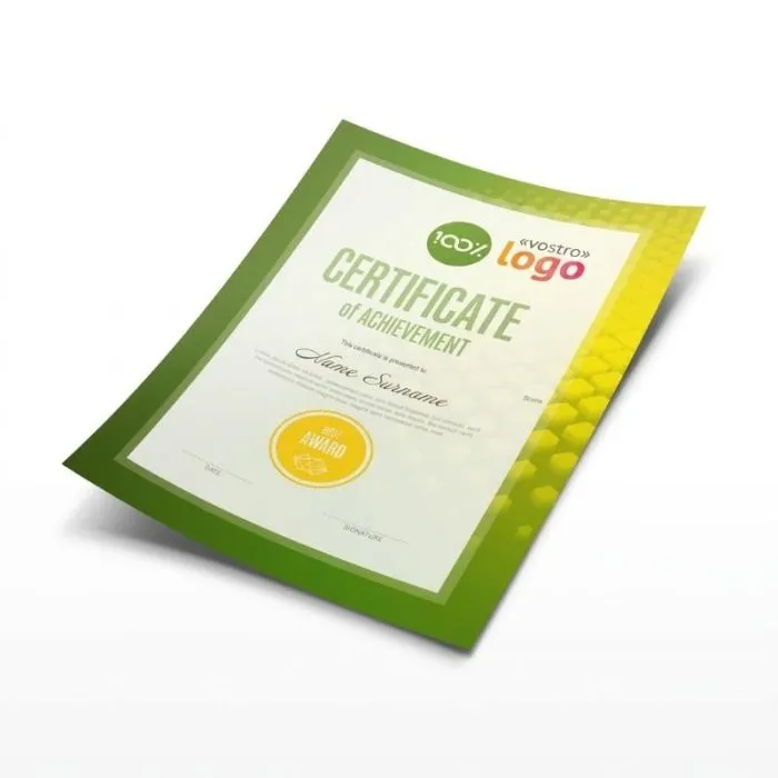 Certificato personalizzato