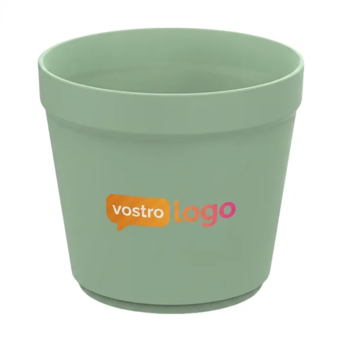 Tasse réutilisable empilable en plastique personnalisable