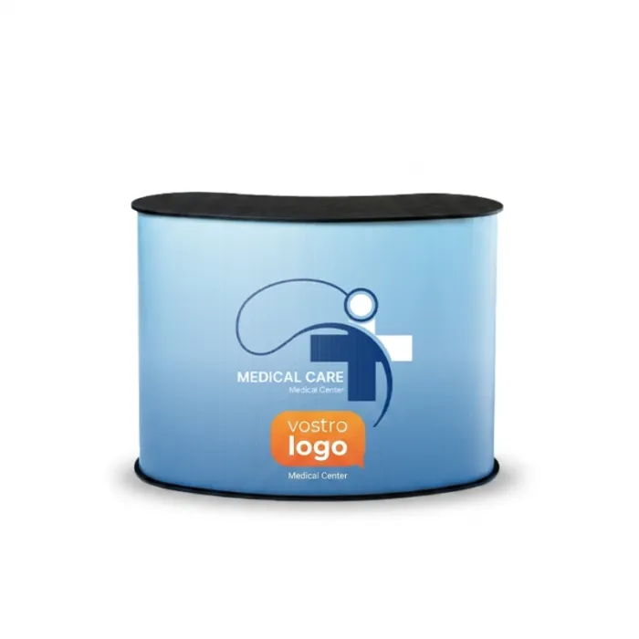 Bancone personalizzato professionale taglia L con poster in PET senza PVC