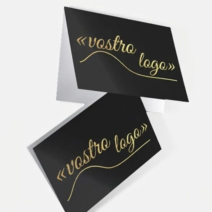 Biglietto di auguri personalizzabile con finitura di lusso