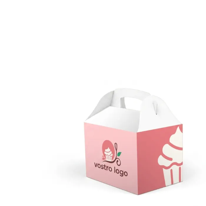 Contenitore da asporto con manico promozionale
