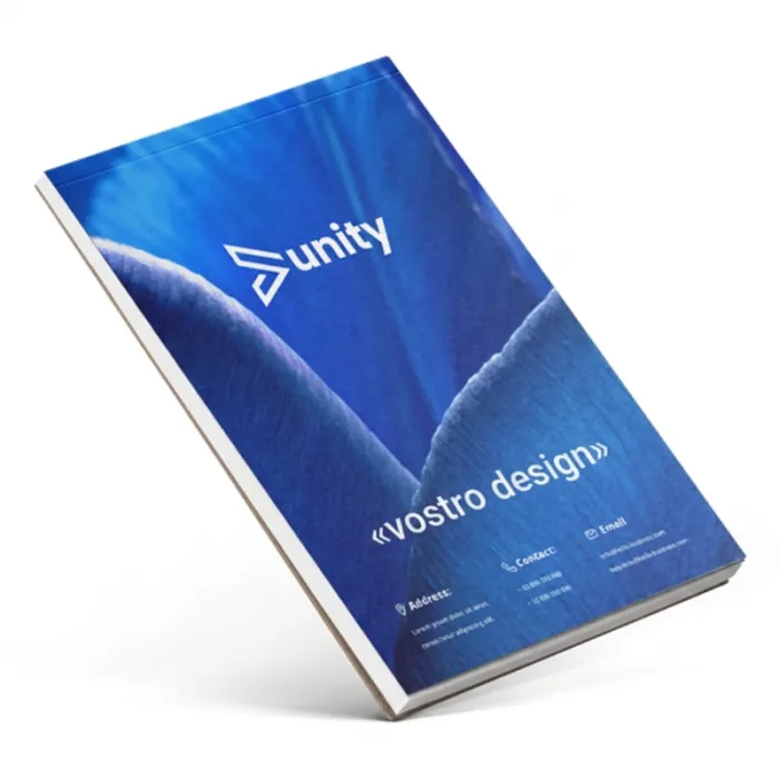 Blocco note personalizzato con copertina incollata