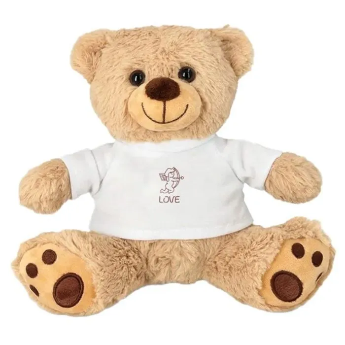 Knuffelbeertje met personaliseerbaar T-shirt