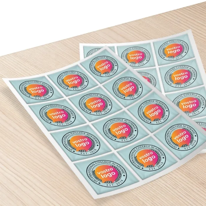 Adesivo 3D doming personalizzato