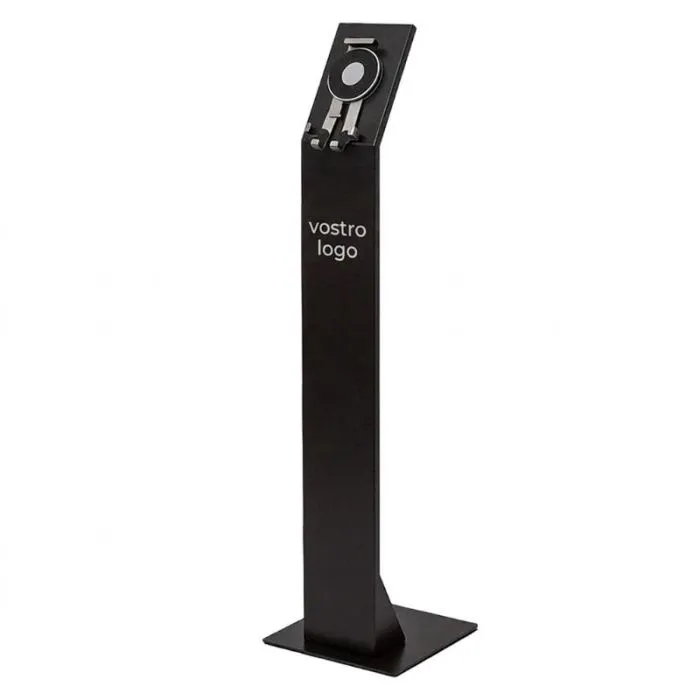 Espositore da scaffale Trigrip Stand Steel personalizzabile e sicuro