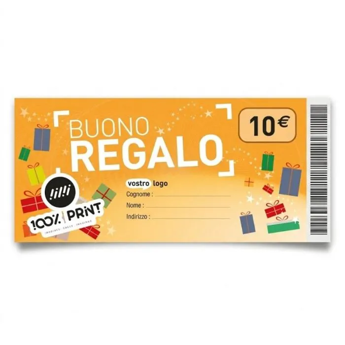 Stampa di buoni regalo ecologici