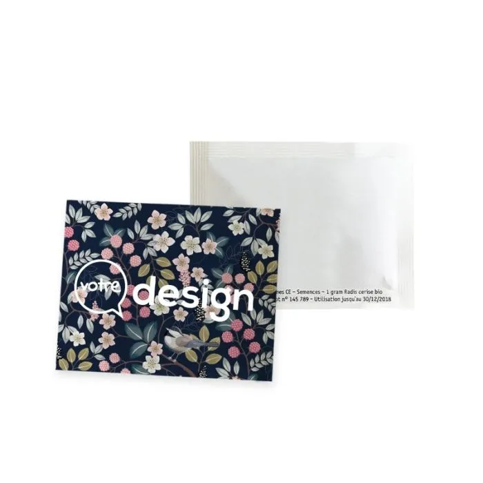 Sachet de graines personnalisé – 82 x 110 mm