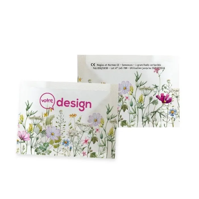 Sachet de graines publicitaire – 100 x 150 mm
