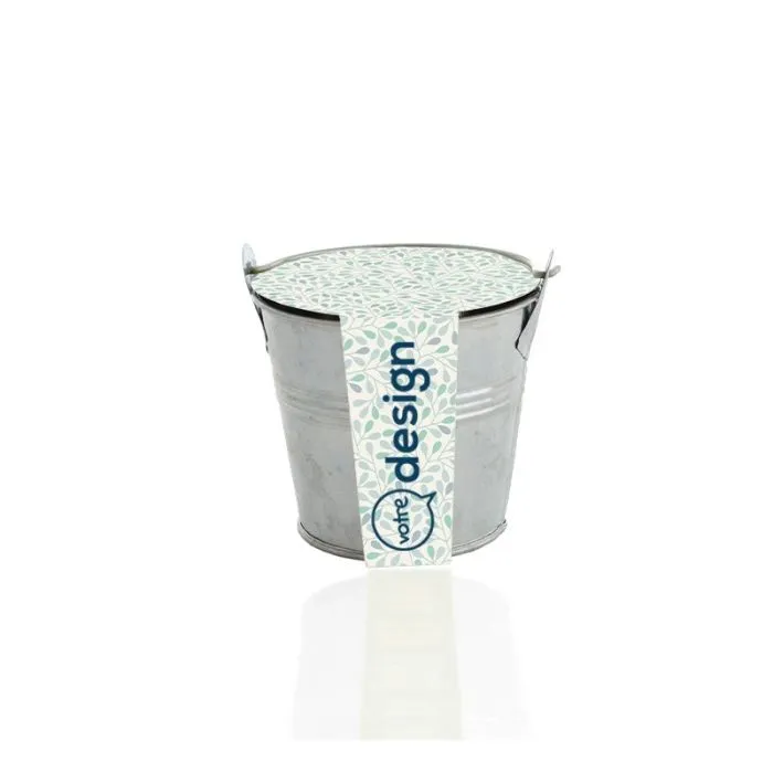kit de plantation pot zinc 7 cm personnalisé
