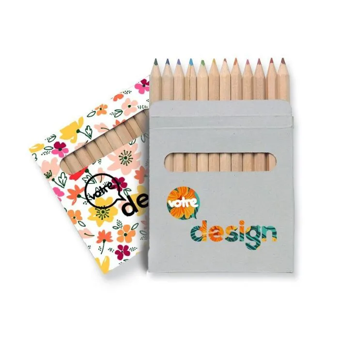 Etui personnalisé fenêtre 12 crayons ARCOLOR