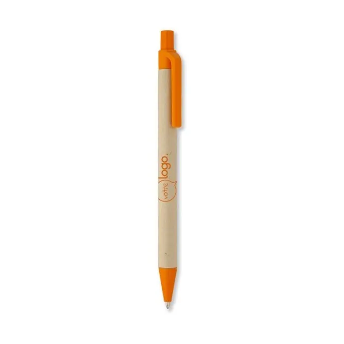 Stylo bille publicitaire en PLA maïs/papier CARTOON