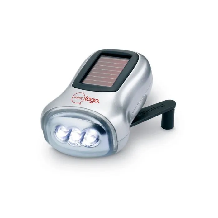 Torche solaire et à dynamo publicitaire - DYNASOL