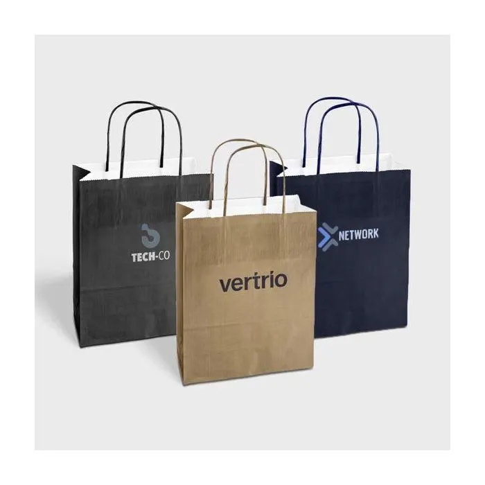 Sac kraft publicitaire intérieur blanc