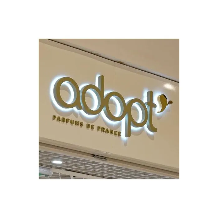 Enseigne lettres boitiers rétroéclairées personnalisé