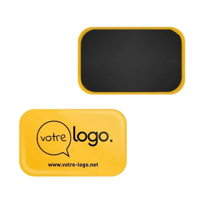 Magnet rectangle arrondis publicitaire - 68x45 mm