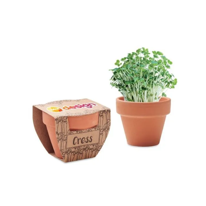 Pot publicitaire avec graines de cresson - CRESS POT