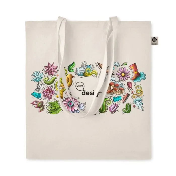 Sac shopping publicitaire en coton organique ZIMDE