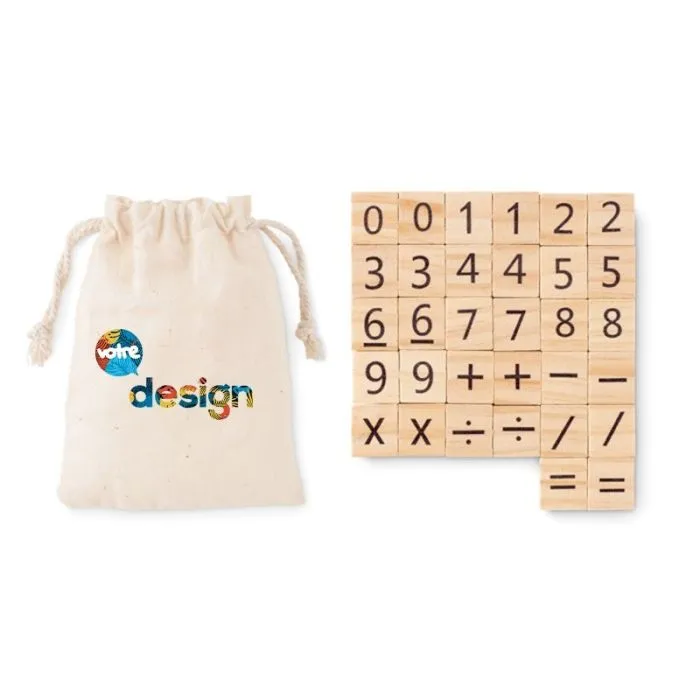 Jeu de comptage éducatif personnalisé en bois EDUCOUNT