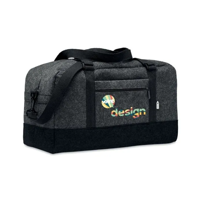 Sac de week-end personnalisé en feutre RPET INDICO BAG