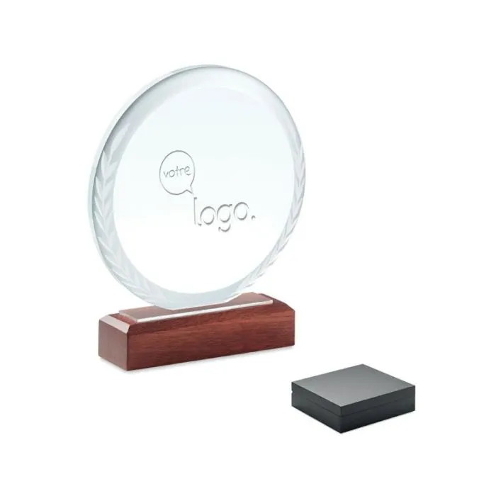 Plaque trophée publicitaire ronde KEEN