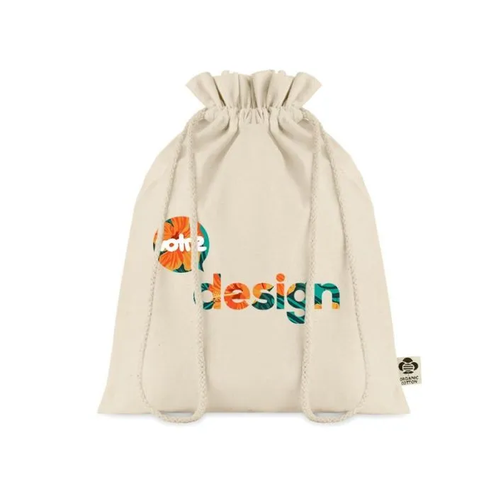 Sac cadeau personnalisé coton biologique M AMBER MEDIUM