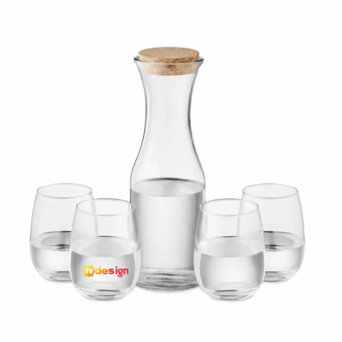Set de boisson publicitaire en verre recyclé PICCADILLY