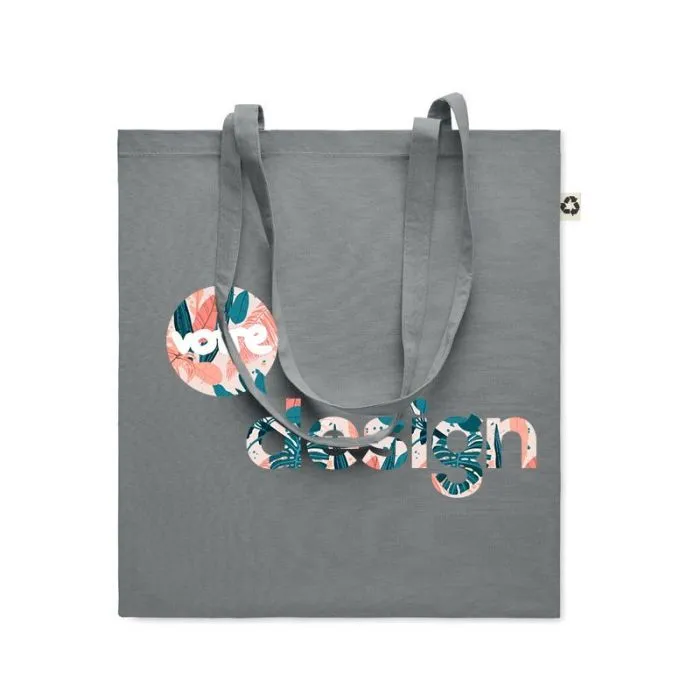 Sac shopping publicitaire en coton recyclé ZOCO COLOUR