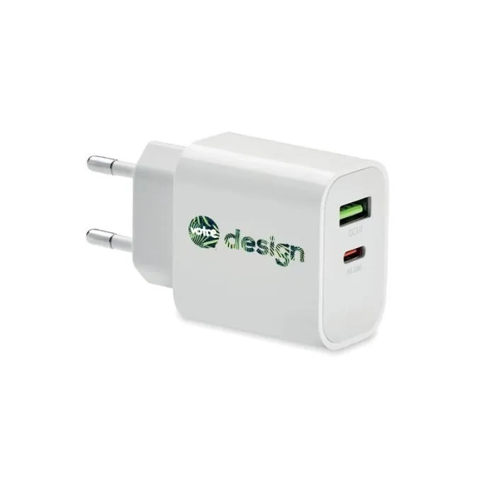 Chargeur européen à 2 sorties personnalisé - PORT