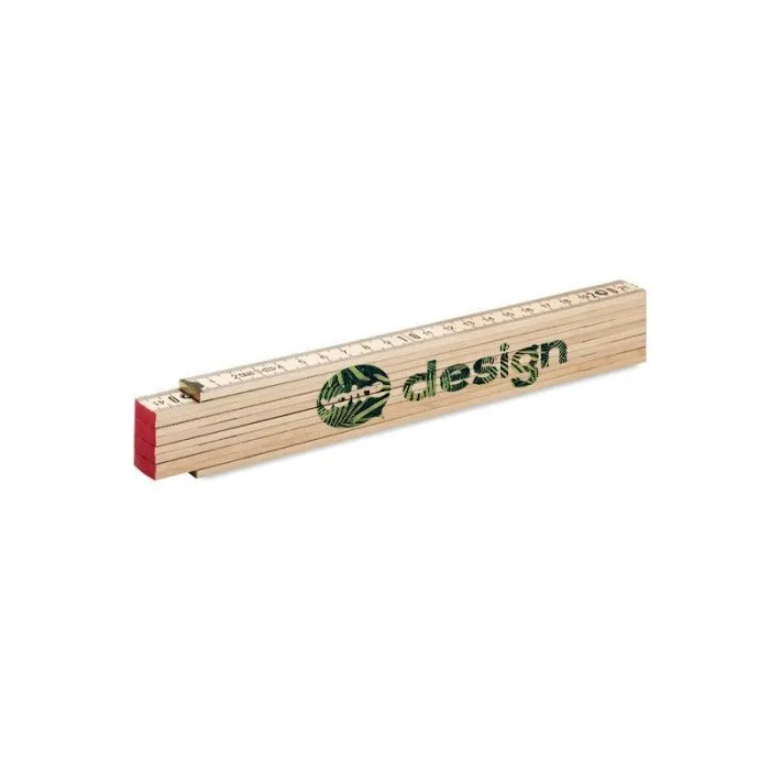 Règle de charpentier en bois publicitaire 2m - ARA