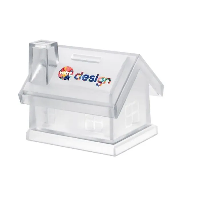 Tirelire personnalisée maison plastique MYBANK