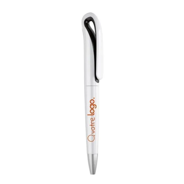 Stylo à bille personnalisé Twist en ABS WHITESWAN