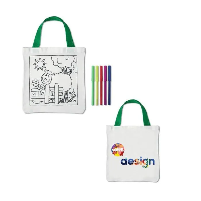 Sac en coton publicitaire à colorier MATEUSZ