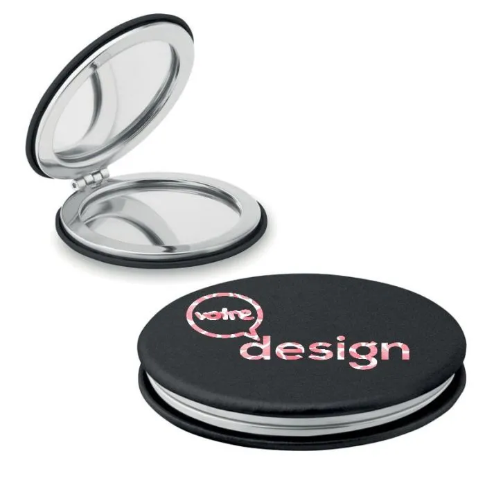 Miroir rond personnalisé en PU GLOW ROUND