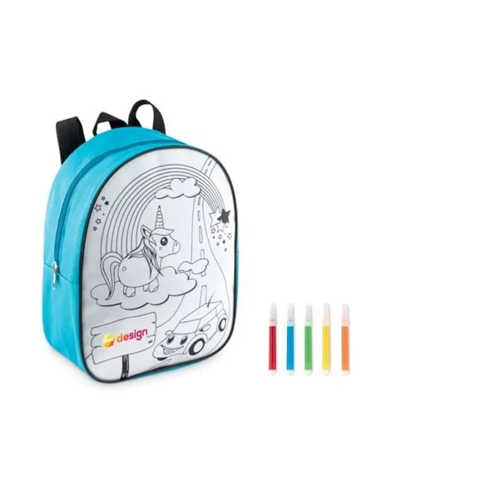 Sac à dos publicitaire à colorier en 600D BACKSKETCHY