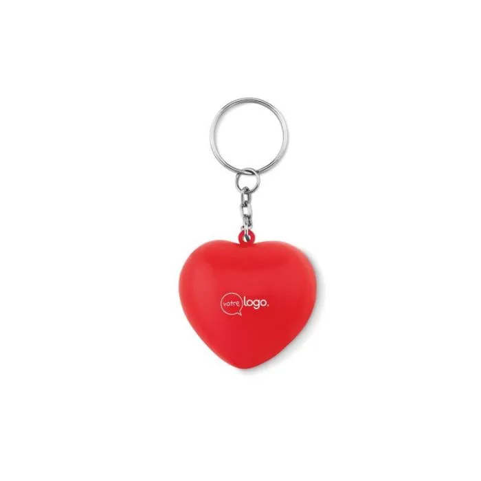 Porte-clés publicitaire en PU forme cœur LOVY RING