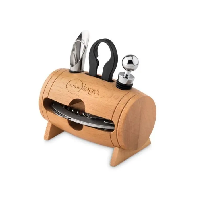 4 accessoires à vin personnalisé en tonneau BOTA