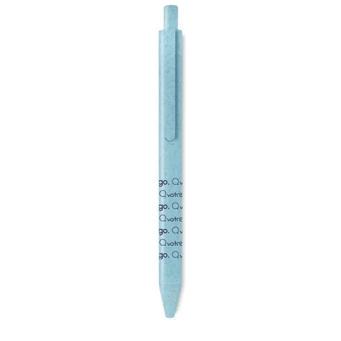 Stylo poussoir personnalisé paille de blé PECAS