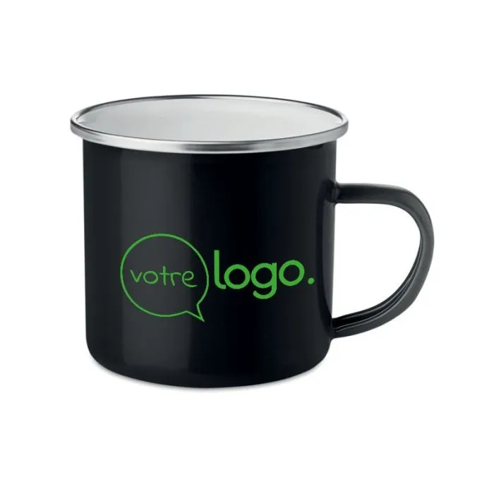 Tasse en métal émaillé personnalisée PLATEADO