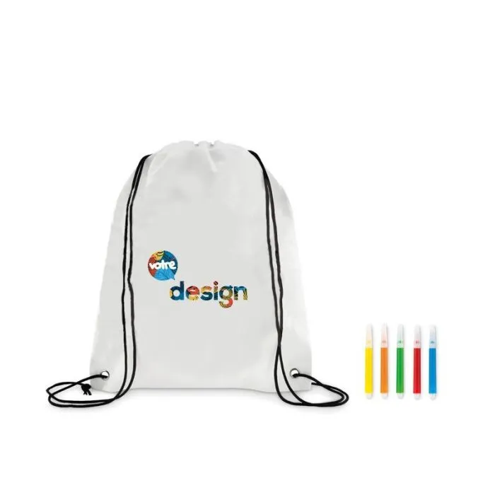 Sac à cordon publicitaire non tissé CARRYDRAW