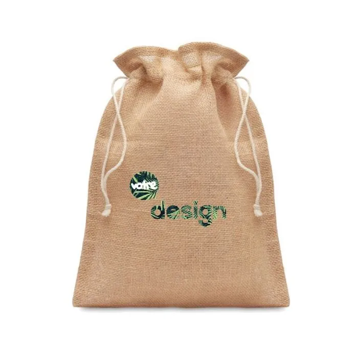 Petit sac cadeau en jute JUTE SMALL personnalisé