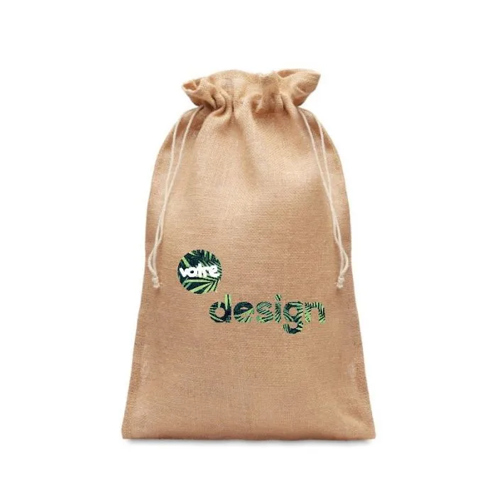 Grand sac cadeau en jute personnalisé - JUTE LARGE