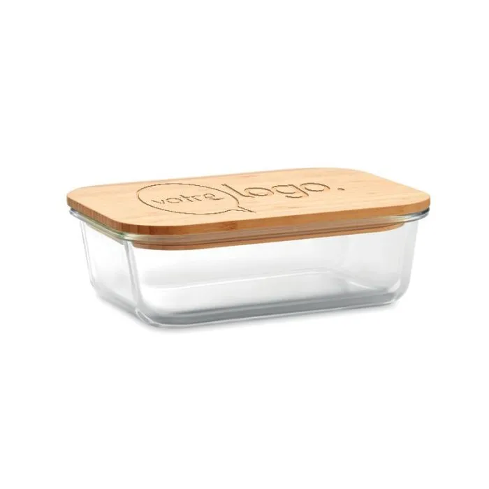 Lunchbox en verre et bambou publicitaire TUNDRA LUNCHBOX