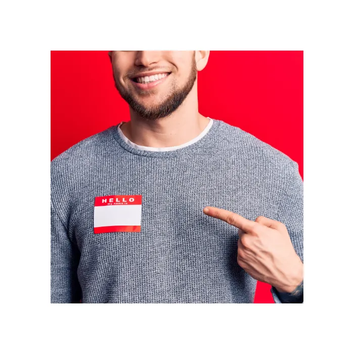 Distintivo adesivo personalizzabile