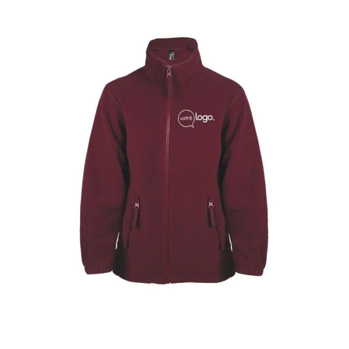Veste micropolaire zippée enfant personnalisée NORTH KIDS