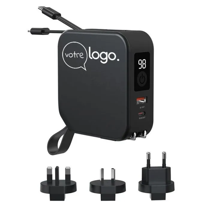 Chargeur universel 5 en 1 publicitaire - Urban Vitamin Saratoga