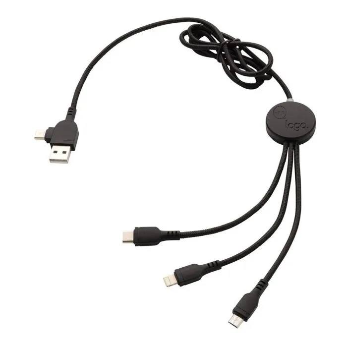 Câble personnalisé 6 en 1 lumineux